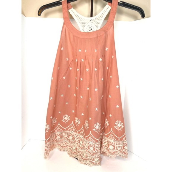XXI, Dusty Pink, Embrodered Crochet Tank Top, Women, Sz Large - Picture 2 of 11
